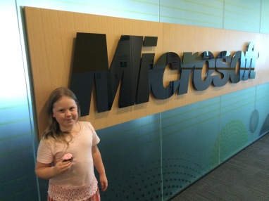 Superhero Daughter day at Microsoft