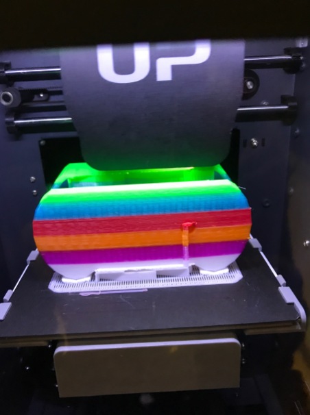 The 3D Printer in action